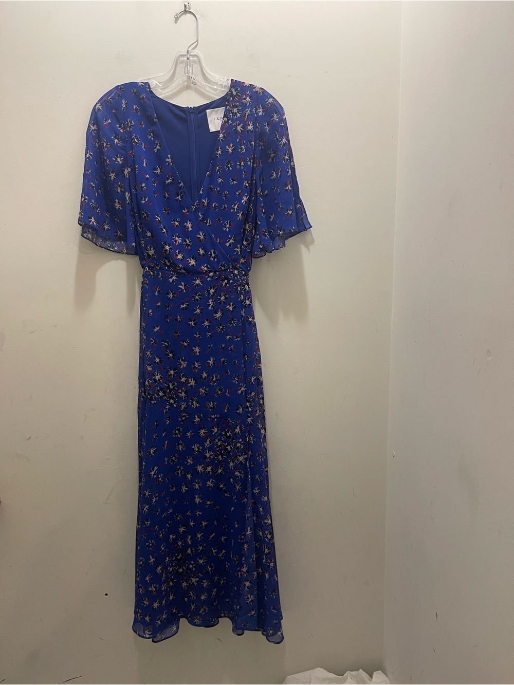 LK Bennett Flutter Sleeve MIDI Dress